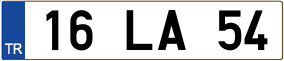 Truck License Plate